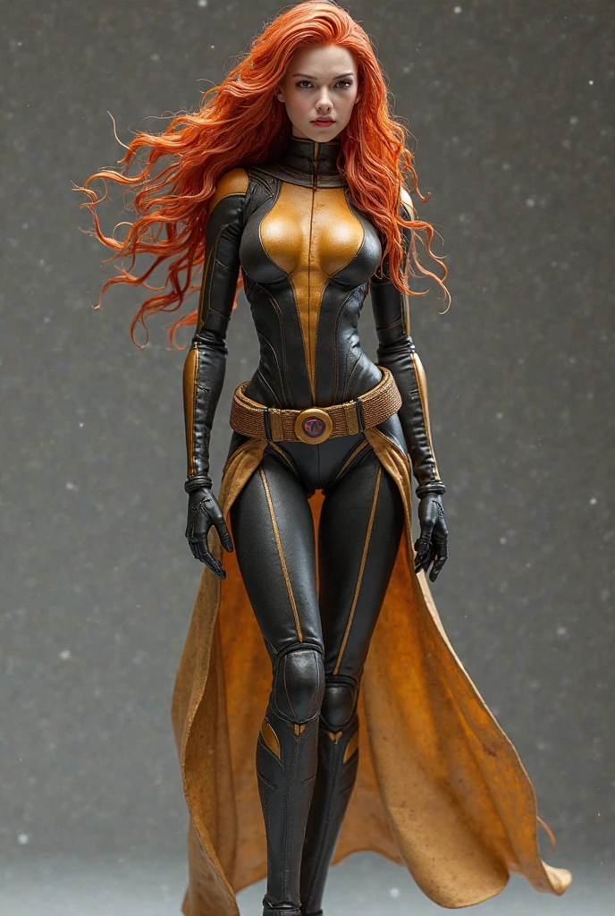 (ActionFigureQuiron style),  the  [dark phoenix  from xmen:the journey down:0.6],  solo,belt, bodysuit, superhero, ultra high res,raw photo,beautiful lighting,   <lora:quiron_ActionFigure_v1_Lora:0.37>,