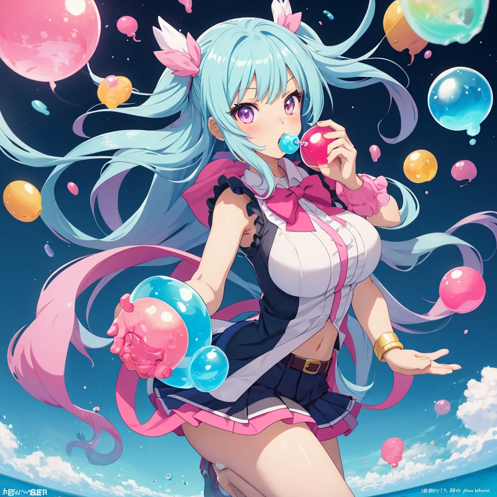a close up of a girl in a pink dress, haruno sakura, anime maids riding early tanks, yami kawaii, marin kitagawa fanart, splash art anime , anime visual of a cute girl, sakura haruno, humanoid pink female squid girl, holding a pudica pose, anime cover, decora inspired illustrations