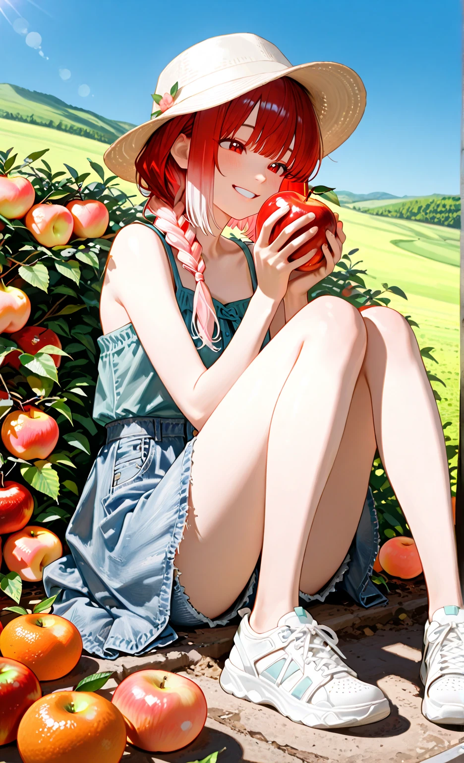 sexy tomato girl, hot, sensual,