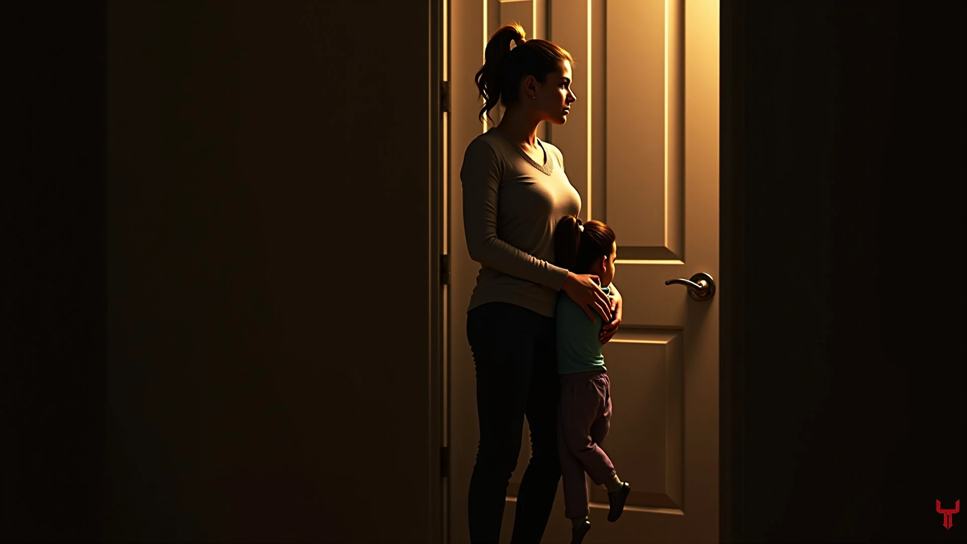Children talk about mysterious figures, hiding in the dark, and adults hear whispers, sounding, seem, from the very walls of the house.