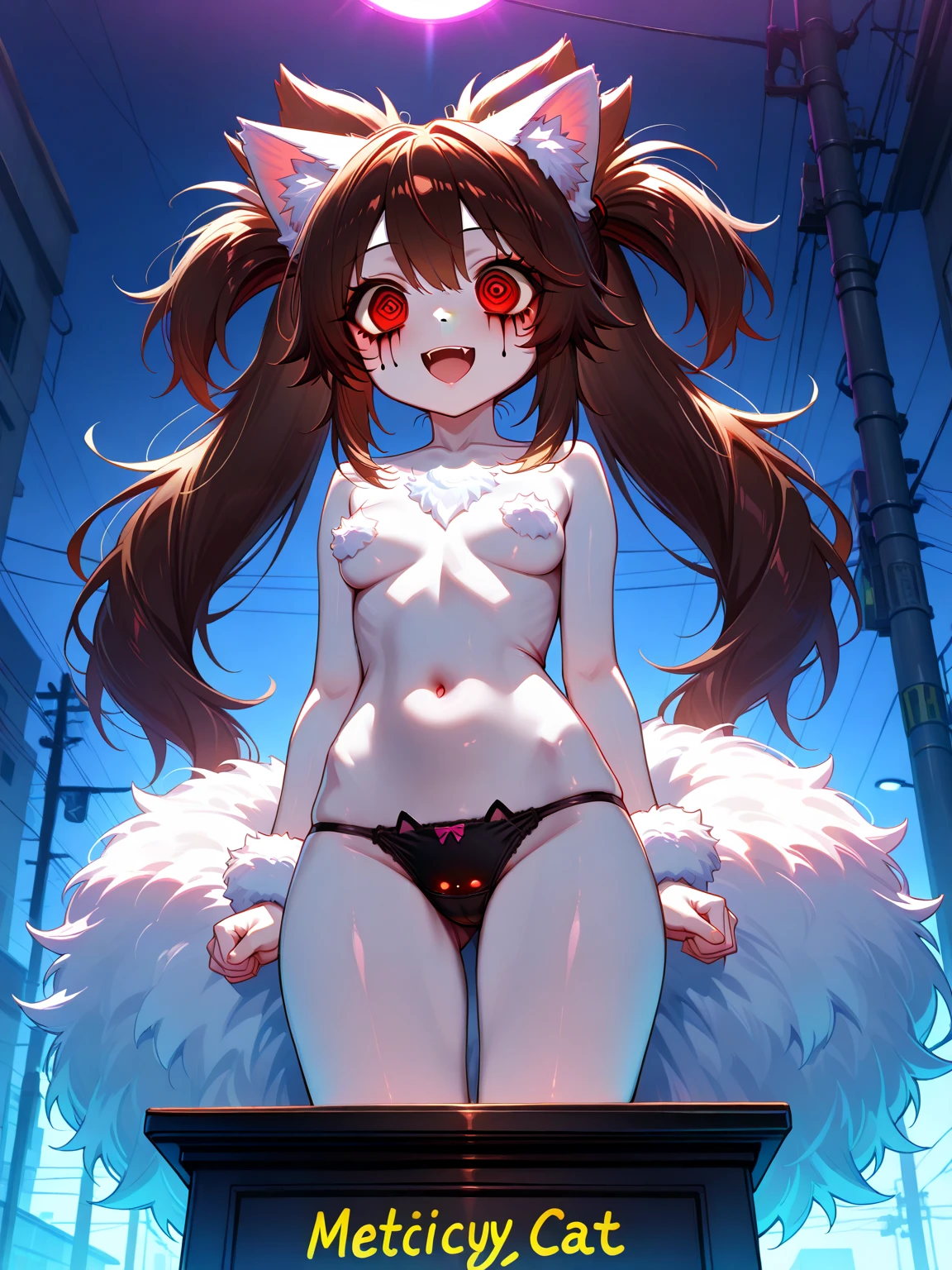 (Photorealistic:1.8, highest quality:1.8,8K masterpiece:1.8,High resolution,Mastepiece:1.8,RAW Photos,Cinematic lighting),No split screen、Office district at night、(Sentai Heroine)、(Completely naked、Torn clothes、Perforated clothing、Tiny G-string bikini、choker、Knee-high boots、No underwear、Beautiful ass、Beautiful thighs、breast button、Crotch strap、Plump nipples,cameltoe,Slender Abs:1.2),Beautiful and detailed eyes:1.7,Beautiful Skin:1.8、Beautiful nipples、Beautiful genitalisaka Mikoto)、Random Sexy Poses:1.3、Leg spread、Monster in Western Armor、The woman is naked、woman is nude、
(A woman is fighting fiercely against monsteronsters attacking a woman、Monsters rape women、Monster ties up woman、The whole monster is visible:1.2)、Adult video shoot、Random Angle、
A rich expression、Gets angry violently、shout out loud、
 （short hair, Blonde Hair:1.5)、Sparkling Blue Eyes