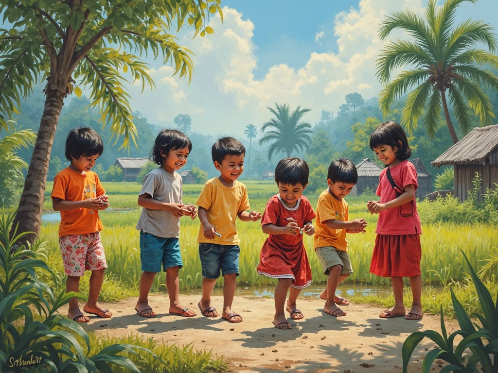 Brazilian realistic children together --auto
