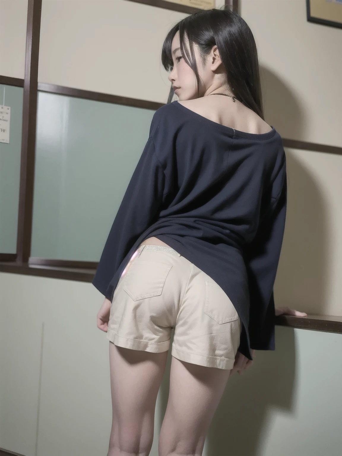 (looking at viewer:1.3),(charming smile:1.2),(happy smile:1.3),(extremely beautiful face:1.3),(big eyes:1.3),(double eyelids:1.3),(tight panties:1.3),(fleshy buttocks:1.3),(fleshy-chested ass:1.3), (big hip:1.3),(very long silky hair:1.3),(long eyelashes:1.2), beautiful lips, beautiful eyes, beautiful teeth:1.2),(realistic cotton panties:1.3),(white panties:1.2),(detailed panties:1.3),(17 year old girl:1.2),32K,masterpiece, Raw photo, (detailed fingers:1.2),Best Quality, photorealistic, highly detailed CG Unity 32K wallpaper, intricate detailed face, (Ultra detailed skin:1.2) super idol, clear eyes, thick thighs, drooping eyes,