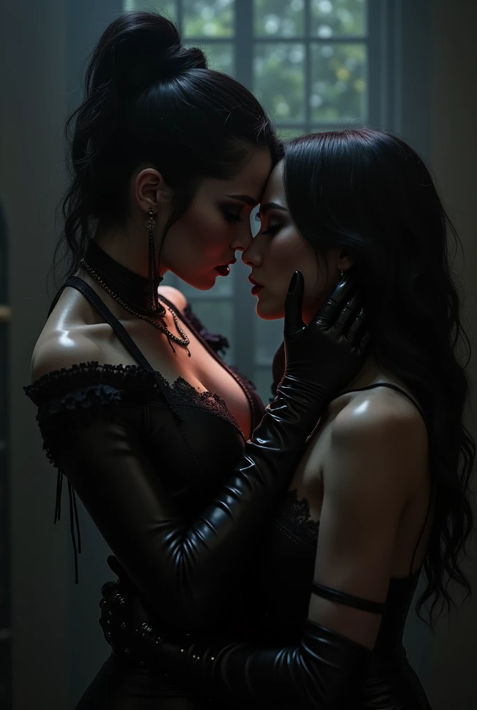 Adriana Lima and Catriona gray as a succubus