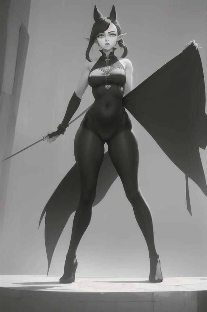 muste piece, best quality, 1 girl,brown hair, (black eye:1.2),(((Bunny girl)))、((first round))、((embarrassed expression))、((full moon))、((Photo from below))、(((thigh high boots)))、((short hair))、((Black Long Gloves))、((Bunny girlの耳))、((C cup breasts))、((spread legs))、((Jill Valentine))、(((black pantyhose)))