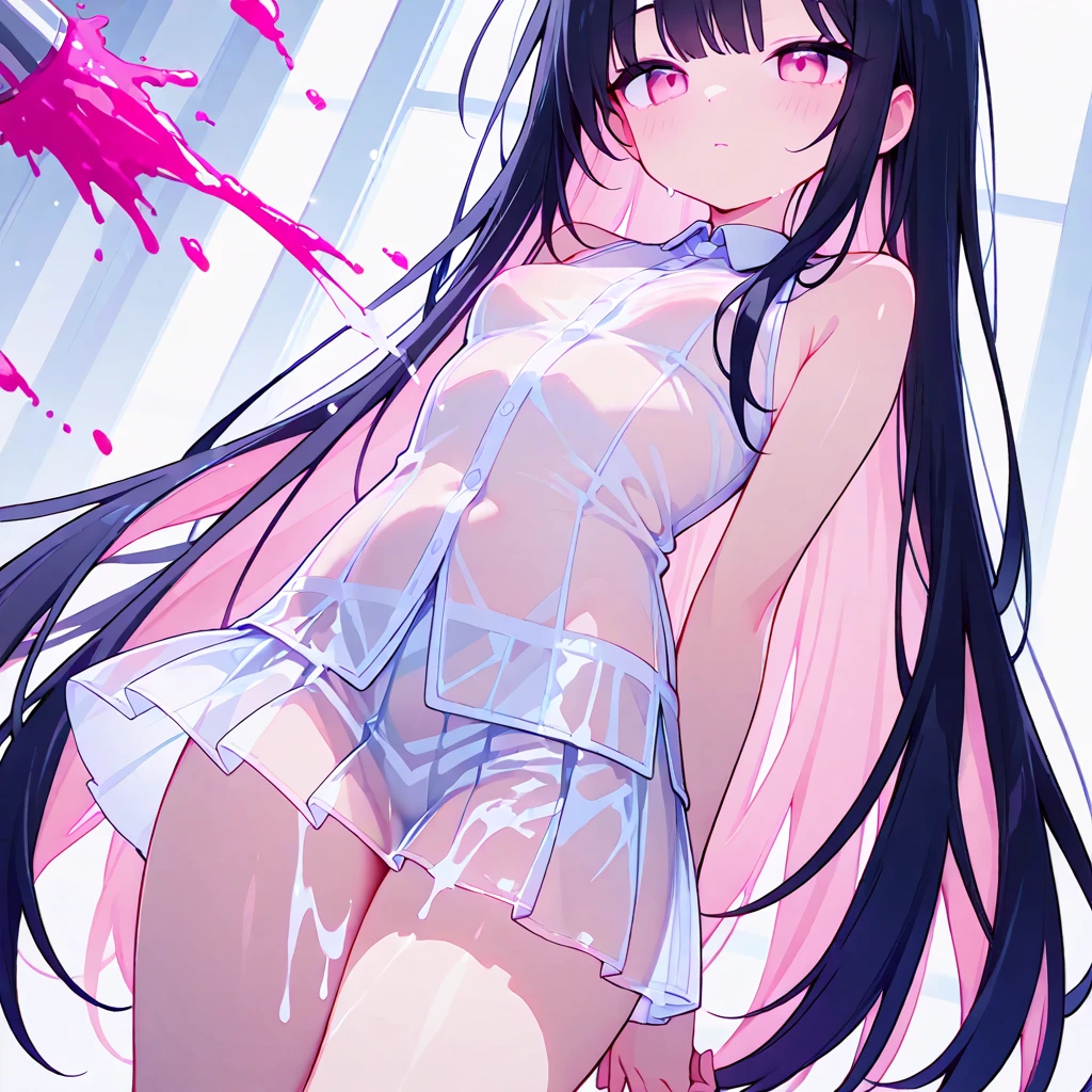 {{{{amazing quality, great quality, high quality, very aesthetic, aesthetic, best quality}}}},
realistic, photo, shadow, Three-dimensional, absurdres, Digital art,
{{{{Magical girl}}}}, beautiful girl, one girl,
black hair, long straight hair, hair, trimmed hair, shiny hair, blunt bangs, short sideburns,
brown eyes, tareme,
{{flat chest}}, {{small breasts}}, {{detailed body}}, slim thighs, thin thighs,
{{white leotard}, {leotard peek}}, {{pink sailor collar}}, {{pink elbow_gloves}}, {{red boots}},
ribbon trim, red bow tie, heart brooch, thigh strap, white headband, white circlet, white cloak,
{{both shoulders expose}}, {{covered navel}},
{{magic circle}}, troubled face, defeat, distress, resistance, absurdres, sexual pleasure, shy, orgasm, sensitive body, trembling, Sweat, disheveled hair, nipple, groin, vagina, Intercrural legs, rape, clothed sex, Multiple enemies attack the girl, {{{torn clothes}}}, {{{wet clothes}}}, {{{melted clothes}}}, {{{transparent clothes}}}, {{{damaged clothes}}}, Completely nude, half-naked, Multiple enemies tickles girl, Multiple enemies tickles girl's armpits, Multiple enemies tickles girl's side, Multiple enemies restrains girl's hands above head, armpit, Screaming, closed eyes, tears, Multiple hands attack the girl, Multiple hands rub the girl, Multiple hands fuck the girl, Transparent pink tentacles attack the girl, Multiple transparent pink tentacles wrap around the girl's body, Multiple transparent pink tentacles wraps around the girl's arm, Multiple transparent pink tentacles wraps around a girl's leg, Multiple transparent pink tentacles caress the girl's nipples, Multiple transparent pink tentacles caresses the girl's crotch, girl gets wet, girl takes a bath, tentacle bath, wet hair, girl take a shower, girl looks up at the ceiling, girl raises her hands above her head, A girl is immersed up to her waist in cloudy liquid, A girl is immersed up to her shoulders in cloudy liquid, A girl is covered in cloudy liquid,