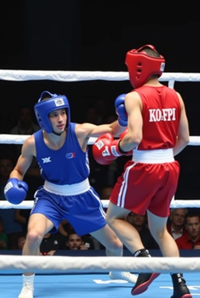 Cachorro lutando boxe contra um dinossauro