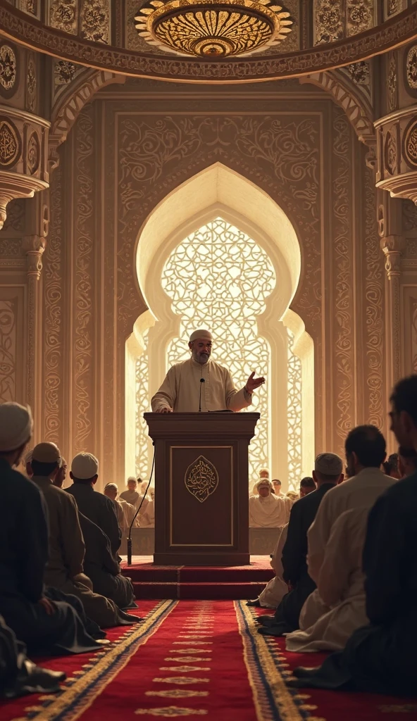Make a thumbnail of ustad Abdul Somad's 2-hour Friday sermon without ads