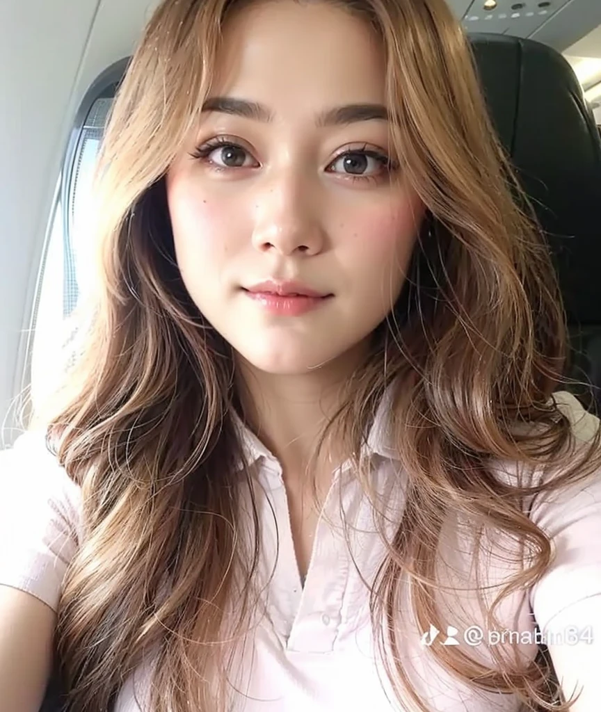 (best quality,8k,highres,masterpiece:1.2), realistic, photorealistic:1.37, UHD, studio lighting, sharp focus, extreme detail description, professional, vivid colors, bokeh, portraits, extremely detailed face texture, beautiful detailed eyes, beautiful detailed lips, extremely detailed hair, dark colored hair, youthful appearance, big round breast, cleavage, proportional eyes, seducing smile, clean and natural face, no makeup, bare face, indonesian face,