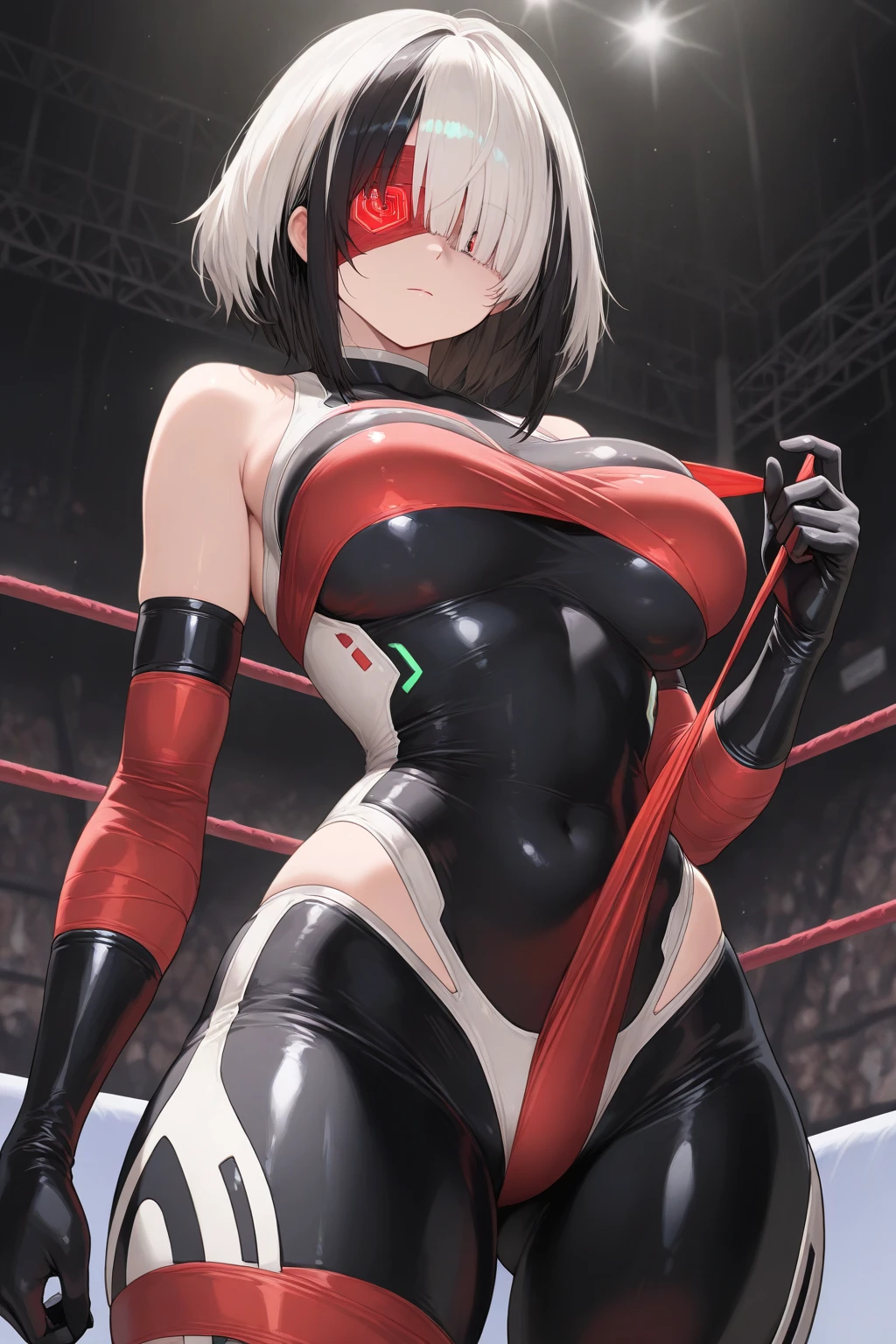 top-quality、Full limbs、complete fingers、Slender beauty、knee high、School swim wear、Cladding、mask、Professional Wrestling Masks、Heroine of justice