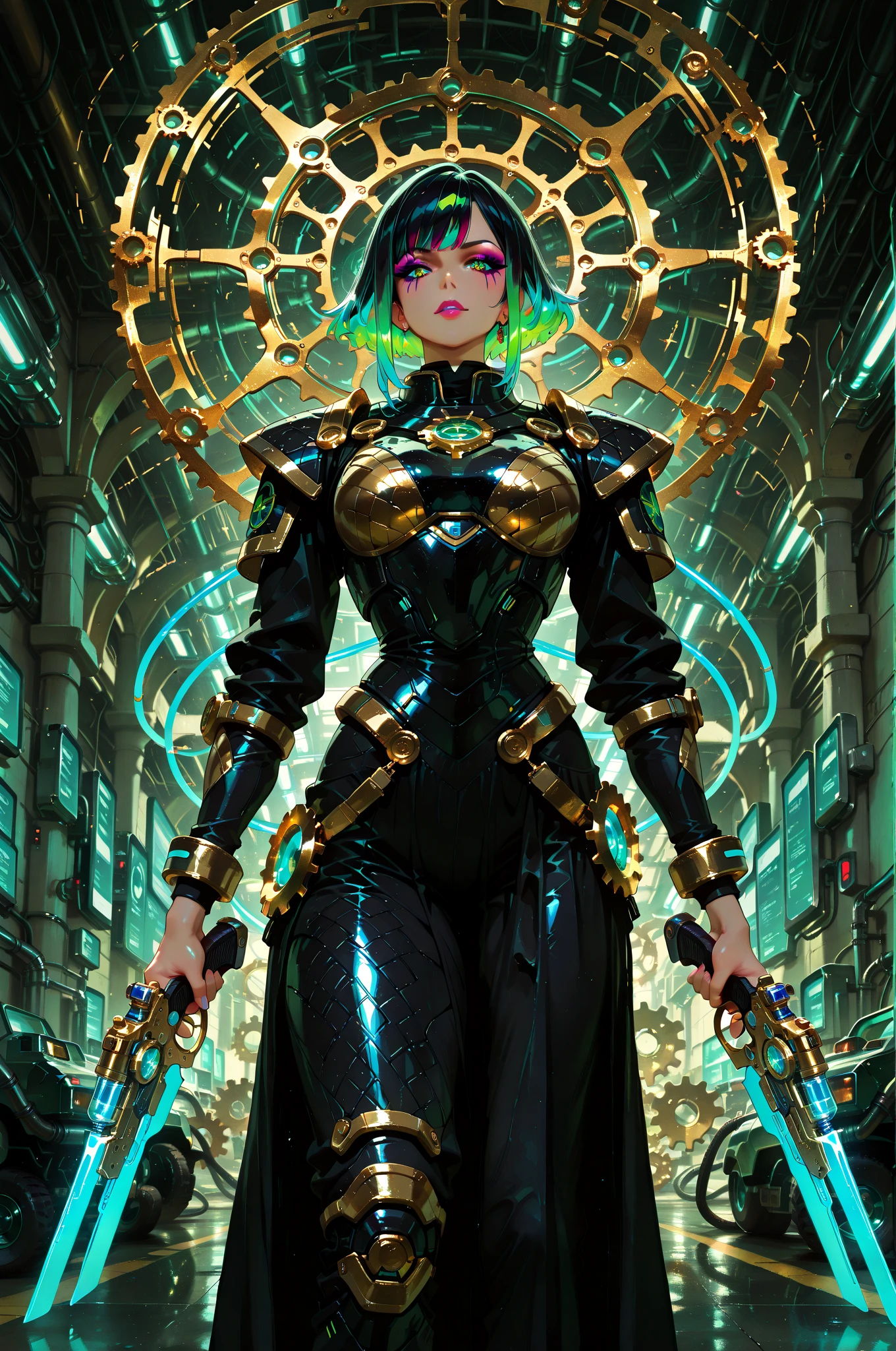 anime style, Slavic fairy with dragonfly wings wide hip green hair Girl extreme beauty green And yellow Makeup Full Body In cybernetic leotard Outfit Outside On dark forest ((Skinny Petite)), Photorealistic Photo Masterpiece Realistic Realism Photorealism High Contrast Photorealistic Digital Art Trending in Artstation 8k HD High Definition Detailed Detailed Skin Texture Hyper-Detailed Realistic Skin Texture Armor Best Quality   Ultra High Resolution, (Photorealistic: 1.4), High Resolution  - --auto --s2