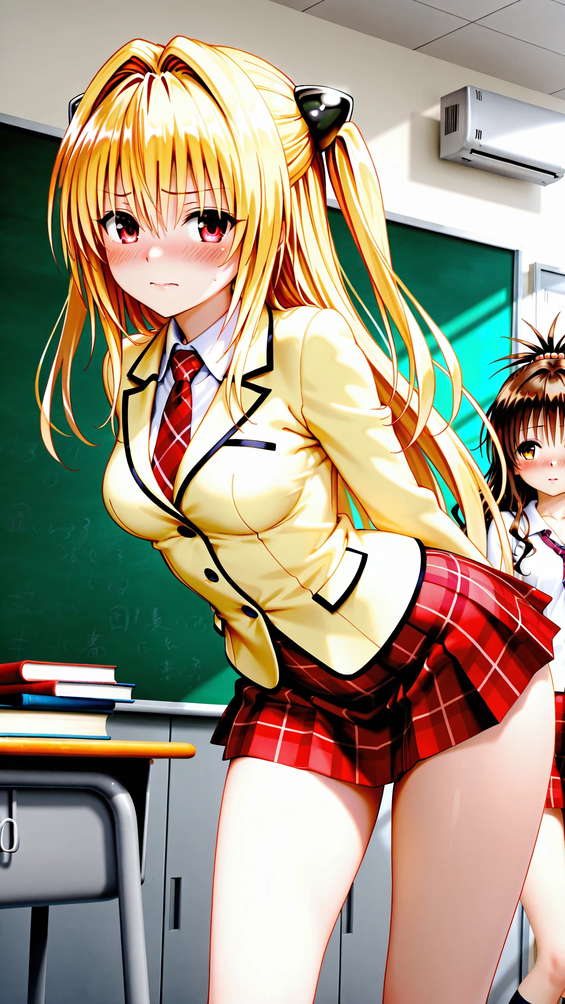 Minami Kotori、lovelive 、Bitch、One Girl 、There are male students around、mini skirt, Sucking a male student's penis、Fallatio, Plump thighs, Highest quality, Focus on the thighs, Spread your legs wide, smile, blazer, blouse, はだけたblouse、Light green panties、Black knee socks, classroom,My crotch is steamy 、Sweaty knee socks、Show the soles of your feet、Sweaty feet、Stain on the pussy line of panties、Naughty sounds