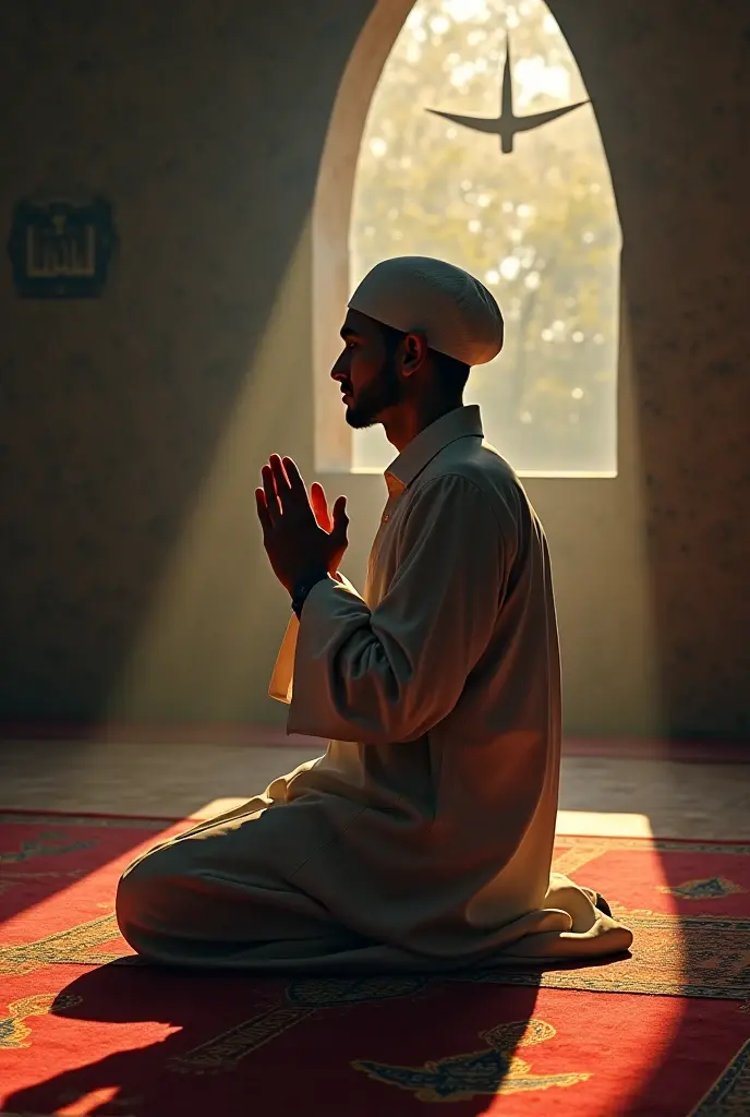 A Muslim, who prays while he prays, all knots are untied, but he doesn&#39;t notice anything