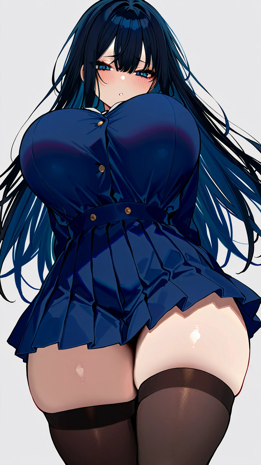 1girl with long black hair, big breasts, green eyes, smirks, black bra, black skirt, paint on skin, street art on background, skirt get up, no panties, show pussy, hairy pubes
