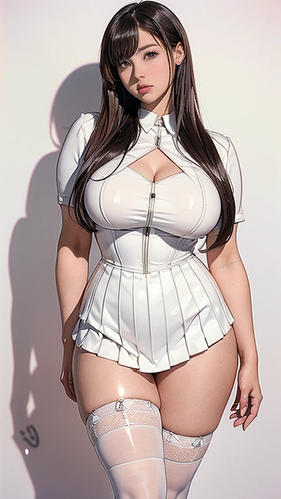((midnight, Need, 8K, tmasterpiece:1.3)), A whole body, Full body like,Long legs, Focalors:1.2, Plump body,standing on your feet,perfect figure beautiful woman:1.4,((Dark brown hair, huge tit:1.2 )), (Low-cut white T-shirt, Deep VT shirt,Silk stockings,short skirt,Deep grooves,White sneakers), ((ice cave, Ice World,Oyuki)),lots of people,Highly detailed facial and skin texture, A detailed eye, 二重まぶた,wears glasses,crisp breasts,Smile with,Bigger breasts, bob hair,crisp breasts,Get wet,Sweat profusely,Red lips,Hot dance,Large bust,huge tit,wearing a choker,Wear earrings,Noble beauty,