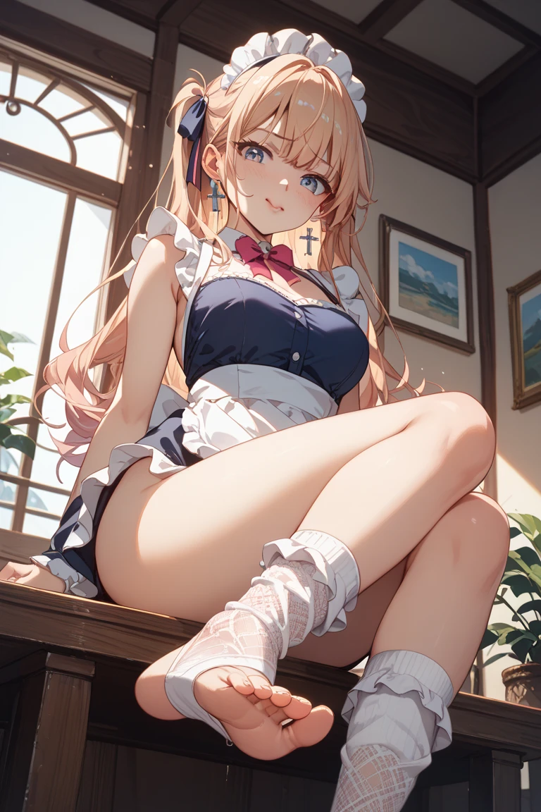 (from above:1.2),(from side:0.9), ((Face)), (Close-Up:0.4), ((looking at viewer, holding a bouquet to his mouth)), highest quality、(real、photorealistic:1.4)、(RAW photo:1.2)、very detailed CG unity 8k wallpaper, delicate and beautiful, wonderful, Fine detail, official art, huge file size, Ultra-detailed, very detailed girl, very detailed eyes and face, Bright on the face、(20 age girl:1.0)、small smile, smiling, (twintail hair:1.25), hair between eyes, hair twintails, (long hair:1.25), tiara,ruany,off-shoulder dress,pearl ,(gemstone),tiara,veil,wedding dress, wedding necklace, wedding long gloves, (luxurious bouquet), chapel, Stained glass,(best quality, highres, masterpiece:1.2), ultra-detailed, (realistic:1.37) illustration, erotic style, soft lighting, sweat glistening on her body, gentle warmth, mysterious, small breast,narrow waist,(with sparkling eyes and a contagious smile),her thin pubic hair, looking at viewer,