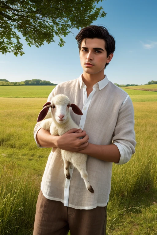 A skinny guy teenager , teen, young, long shot, he wore sexy briefs, sexy underwaer, beautiful long brown hair, holding a golden apple in her hand, dynamic pose, with sheep in a field with grass and stones, with unparalleled attention to detail., This photorealistic portrait combines the style of National Geographic., Capture every detail of his textured skin in 8k resolution. Leica digital SLR camera. His features were clearly visible., From the deep-set eyes to the chiselled jawline., Make this image a true masterpiece..Lift. (8K UHD、RAW Photography、Photorealistic Portrait Leica Digital SLR、Lifelike images), big bulge, (bulgej8), HD, 8k, detail body, (detail face), pefect full body, ((long shot)), Realism, realistic detail, clean long leg, (tall guy), cute face, sand in the feets, (Best quality), realistic、a handsome white skin guy in sheet, white thong, Flawless anatomy、shirtless., ideal male body、male model, majicMIX alpha wheat orange boy band, HD, (8k), Ghost costume - Halloween, clean and white legs , extremely long, (male model), work of art, top quality, (handsome man), perfect body, male model beauty, ((sheer white underwear)), (male focus), (fit body), full body shot, full body shot, full body, (hairless body), tall and slim, shapely body, (young face), skin detailed, Real people, Reality, realistic optics, crazy details, Face model details, Maximum magnification, Exaggerated SurReality, quite, Light and intricate details, High detail, digital painting, art station, concept art, soft focus , pointy, unreal engine 5, 8k, art by Ross Tran and Greg Rutkowski and Alphonse Mucha, ultra HD, 8k, male only screen .8k Ultra HD, dslr, low light, high quality, Fujifilm XT3, model of 2 people, two people, (teenager), very young, male, wonderful, gorgeous,