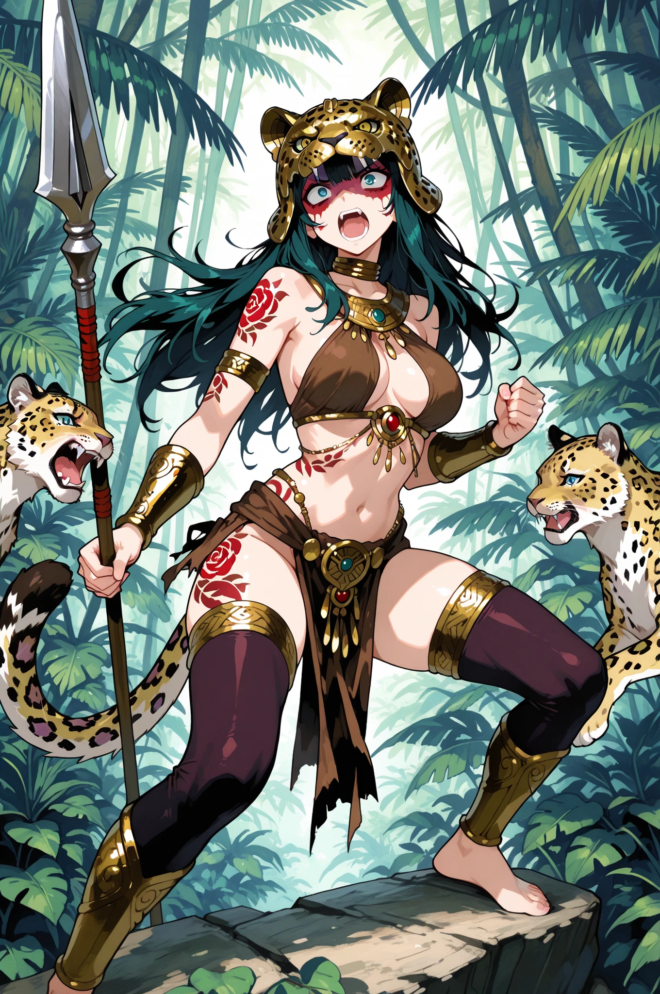 Under the legend，Chara，girl，sexy for，Crop tops，hot pant，stocklings，Full body standing painting，tempting pose，with short brown hair，Be red in the face，Mannequin，Lust，Hand repair，the detail，X-rated，Sex clothes，green color，k hd, camel toe,