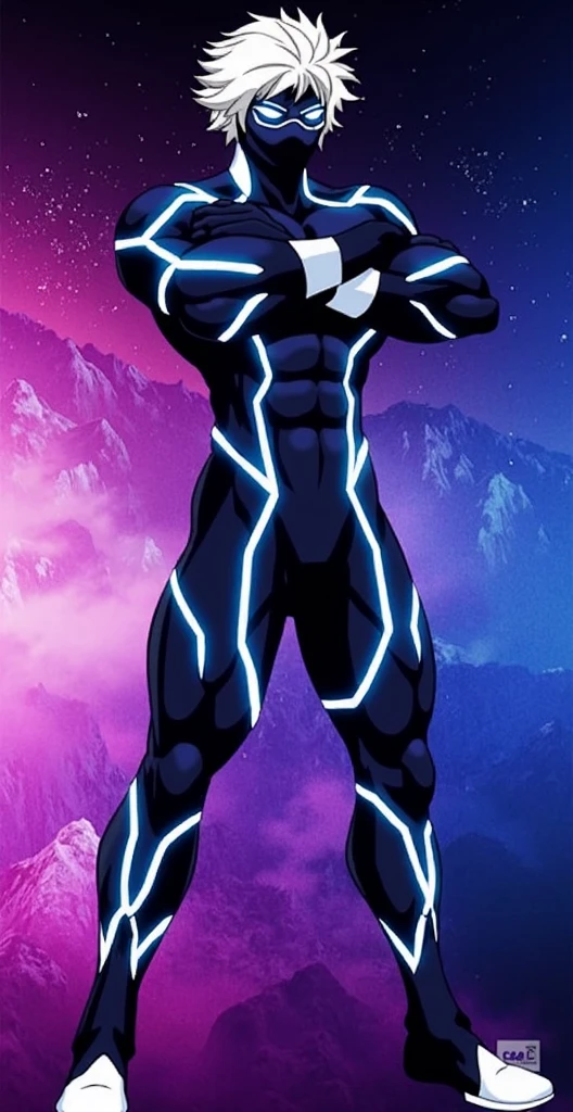 (full body), dark matter, anthrofied, muscular