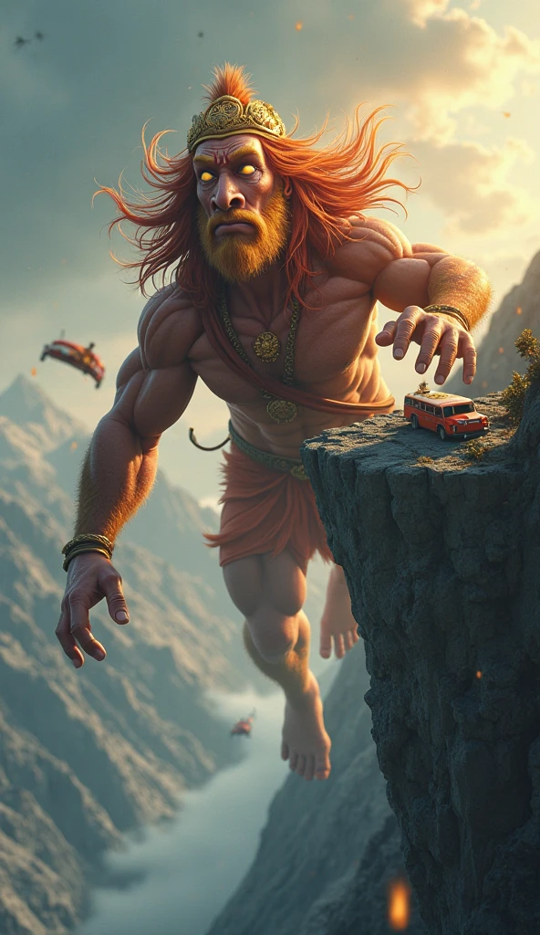 A Viking is in the air spiking the volleyball and the ball breaks the floor