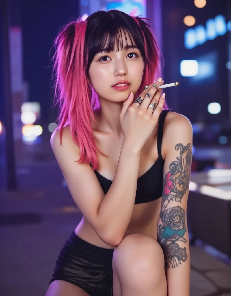 (Malay girl naked ridding red sport motorcycle), Very cute and baby-like face, Power puff girl, Naked, Angry pose, Angry face, (((RAINBOW HAIR MALAY GIRL))), masutepiece, High quality, UHD 45K, Realistic face, Realistic skin feeling , A Japanese Lady, 8 years old, , Very cute and baby-like face, (((SMALL BREAST))), (MATRIX WORLD), ((look In front at the camera and SADNESS)), with Kamen Rider fashion, ((VISIBLE CLEAVAGE)), captured in ultra high resolution with photorealistic and beautiful lighting. This masterpiece is of the best quality and is set against a zentangle, (((CUTE GIRL))), ((RED LIPS)), ((NUDE)), ((CHUBBY)), ((NAKED)). Malay girl naked ridding red sport motorcycle in the middle of the toll road