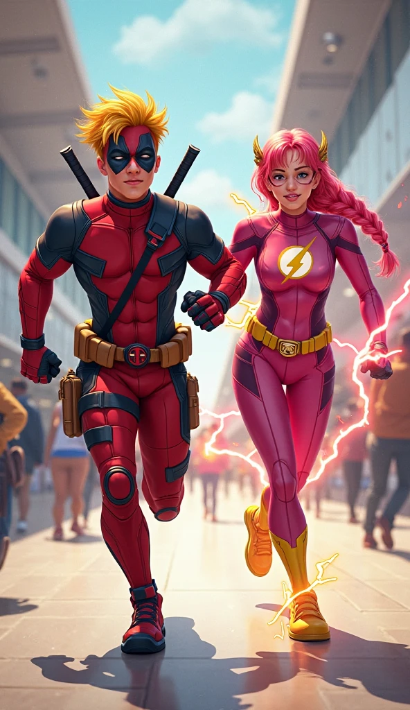 Halerquina e Wally west
