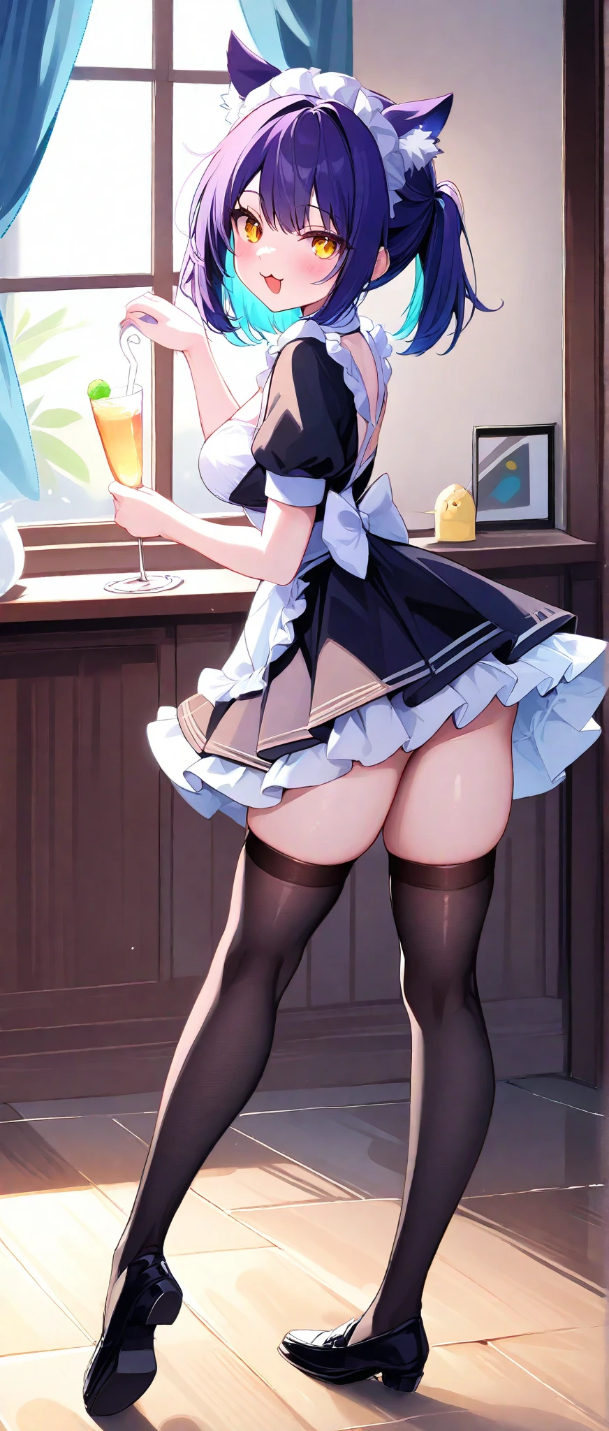 {{{masterpiece}}}, {{{Highest quality}}}, {{Super detailed}},Beautiful Skin, {Figures} 女の子1 person, standing, From below, (Ass close up:1.3), (White gym clothes:1.2), break, (Thick thighs:1.0), stage, break, (Navy Blue Bloomers:1.4)、Elementary school girl、8-year-old、Flat Chest、Glasses、short hair、Blonde、Red Eyes、White sticky、Embarrassed look(1 person)Exposed nipples、 Navy blue see-through school swimsuit, school classroom, black gal(Dark Skin:1.2)、(correction:1.1)、(short、small、small:1.2)、Cowgirl、Crouch、Leg spread、