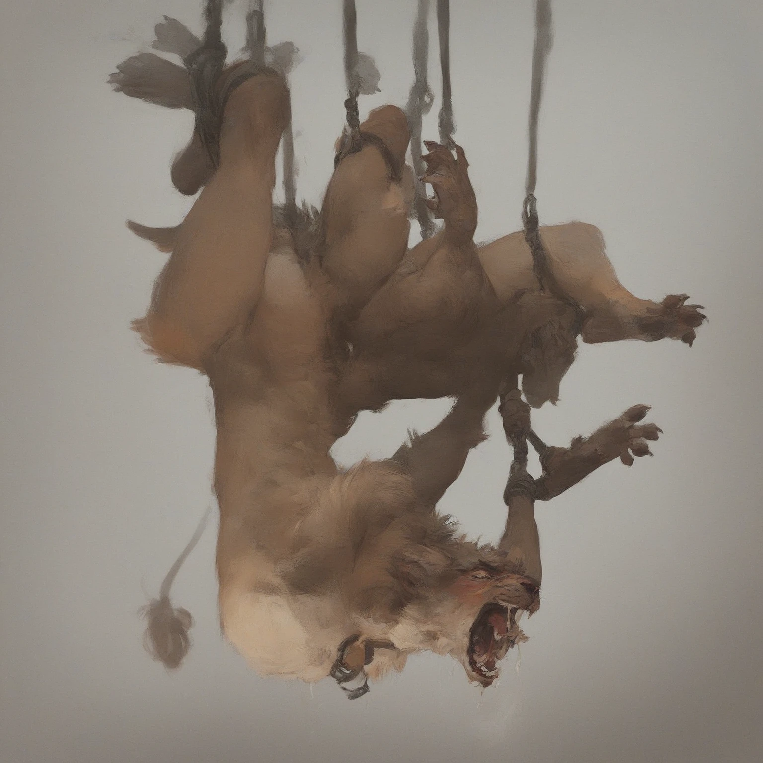 (duo:1.2), ((((faceless furry, deer, feral)))), standing on all fours, on table, indoors, masterpiece, high quality, realistic, detailed background, ((((side view, anal)))), ((((inflation, excessive cum, hyper penis, doggystyle, stomach bulge, penis penetrating anal, closed eyes screaming, cum in mouth))))