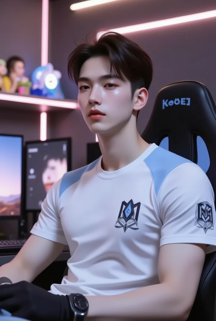 I want an anime gamer type boy who has a sport shirt 