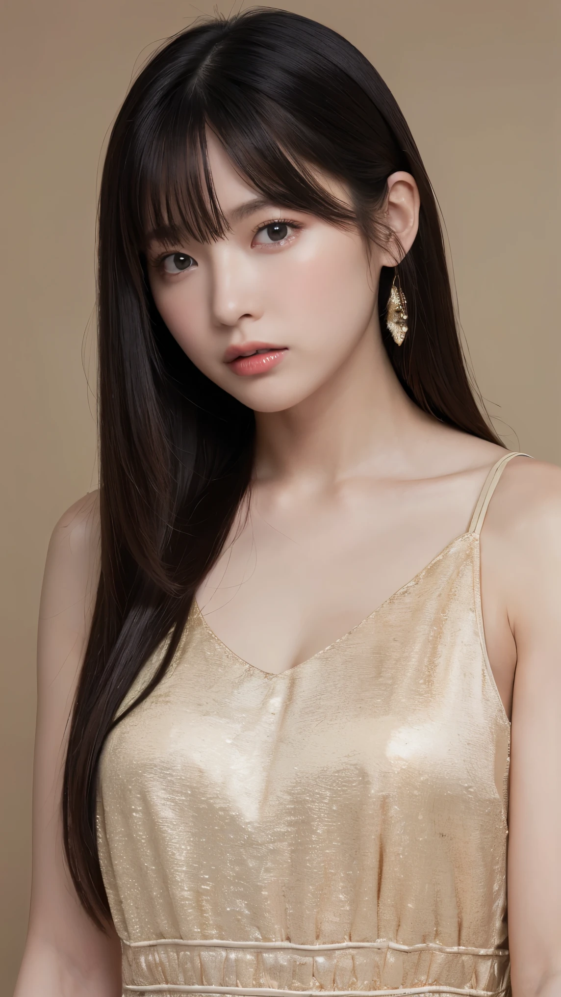 girl giving massage to customer, work clothes,((full body)),((photo)),((best qualtiy, 8K, tmasterpiece:1.3)), Focus:1.2, perfect figure beautiful girl:1.4,1girl,cowboy shot,look at viewer,incredibly absurd, beautiful and cute girl with a photorealistic face, showcasing top-quality craftsmanship, Japanese woman working at a massage parlor, 20 years old, straight black hair down to the jaw line, silky and straight hair, fair and clear skin, small face, straight nose, large round brown eyes, long eyelashes, plump cherry-colored lips, well-defined eyebrows, clean-cut face, long neck, beautiful décolleté line, , delicate, slender, beautiful C-cup breasts, silver necklace, small earrings, pretty older woman, beautiful, neat, soothing, devilish type, calm demeanor, soft-spoken, curious, likes alcohol, likes to try new things, mature, June