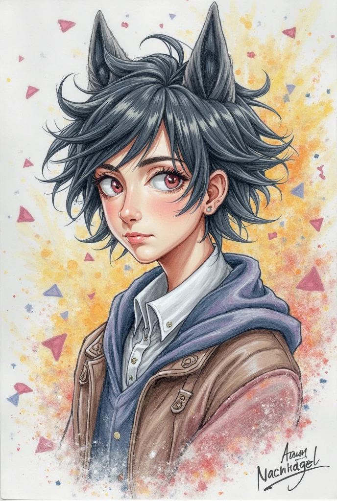 Make me an drawing, that drawable by a normal student that have unique ...