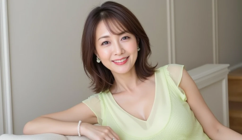 Beautiful Japanese Women、Beautiful mature woman、Classy sex appeal、sexy、Transparent muscle、Perfect lighting、beauty、Glowing Skin、透明なbeauty、8KHigh resolution、beauty in natural light、High resolution、Realistic、masterpiece、Watery eye、Gravure quality、office lady、Chubby body type、Wrinkles around the eyes、lingerie、Working in the office、Big Ass、smile、A big smile、40 years old、chest、大きなchest、Surreal、Fine skin