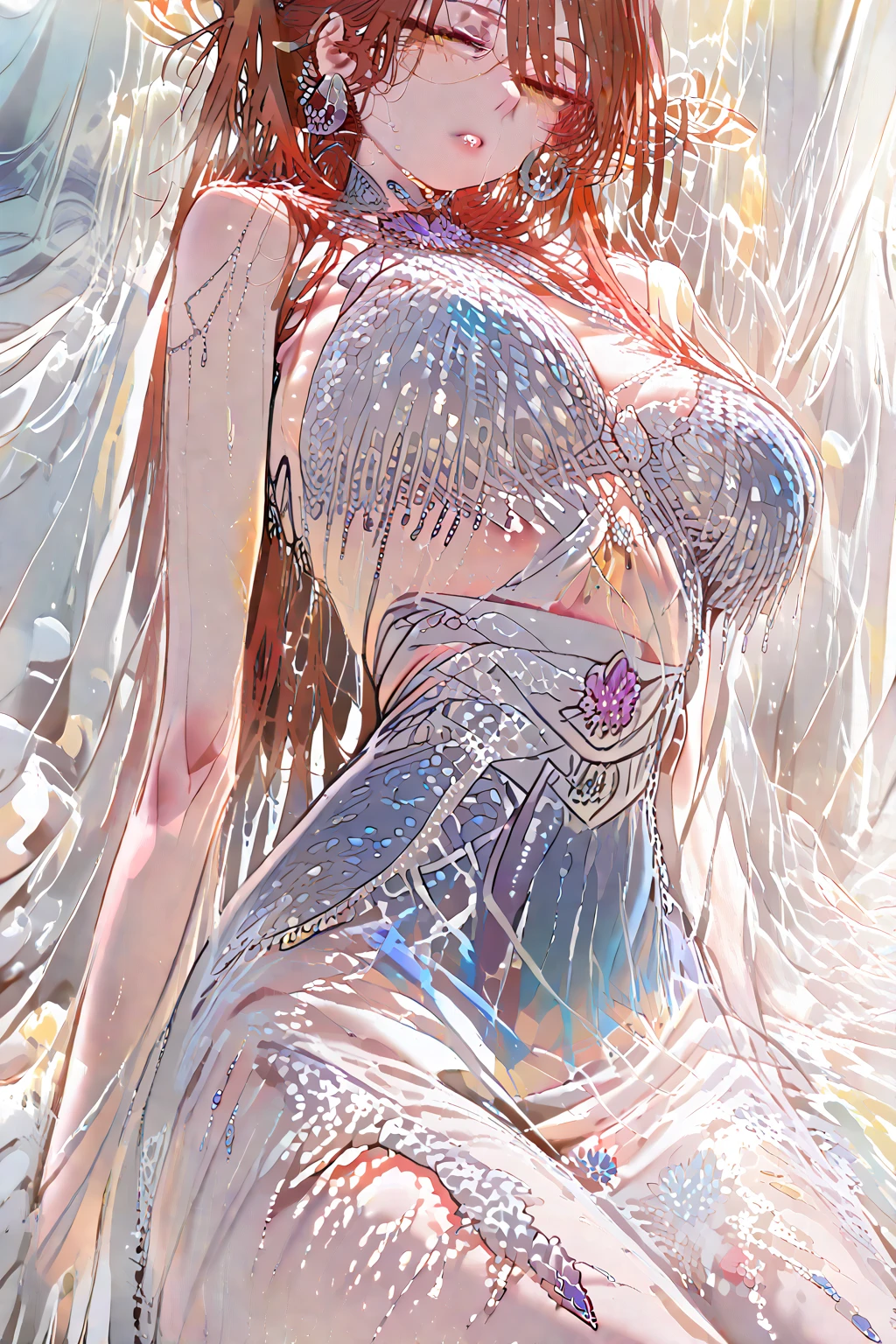 Dragons, fantasy, majestic creatures, ethereal beauty, mythical beings, scales, powerful physique, vibrant colors. furry, breast, vagina, nsfw