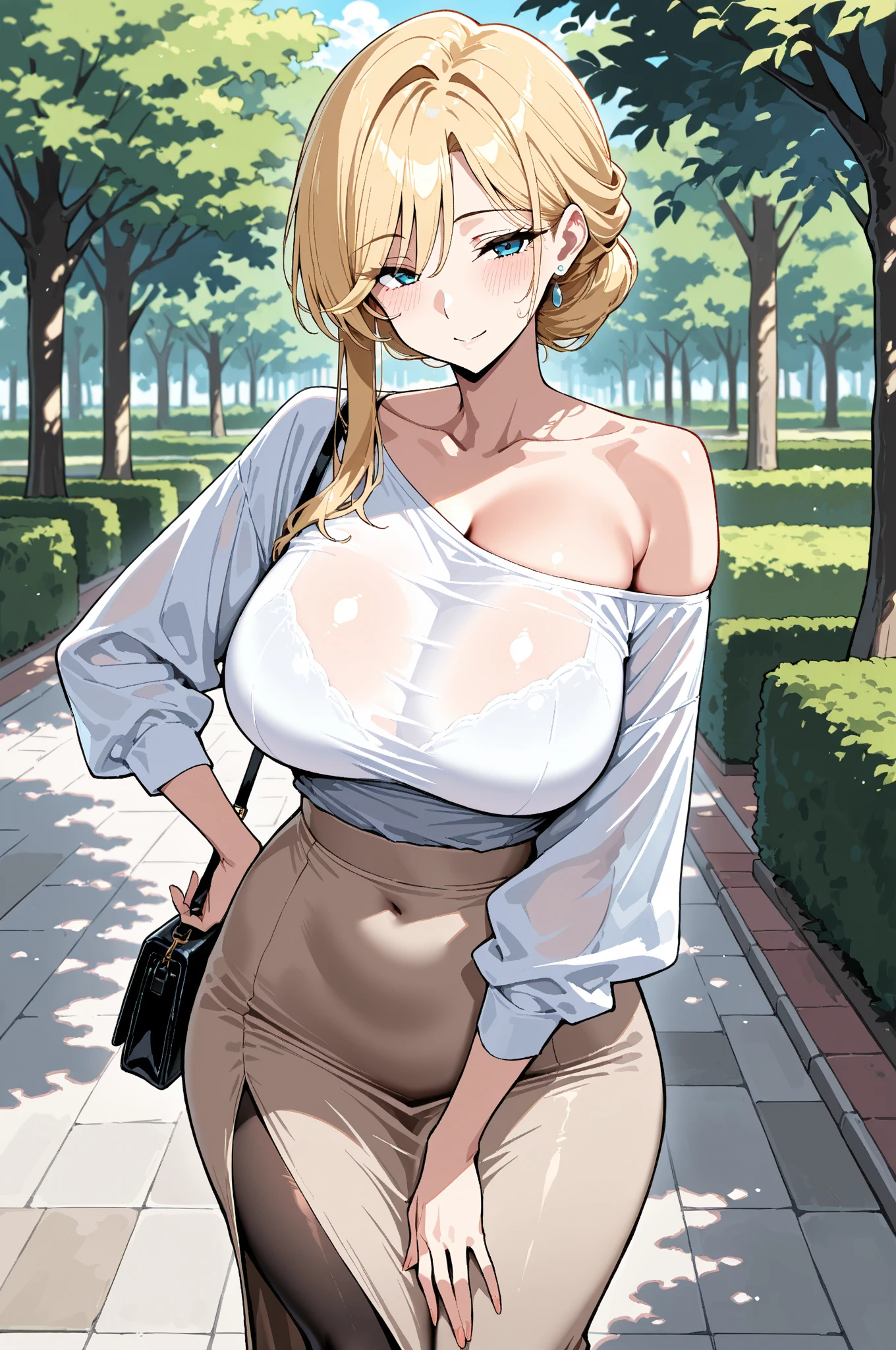 pretty girl、One personの女の子、16 years old、(One person :1.2)、//、Big Breasts、(Big Breasts:1.8)、Are standing、The whole body is shown、I'm not wearing anything other than the ultra-thin V front micro plunge、((Ultra-thin V front micro plunge only))