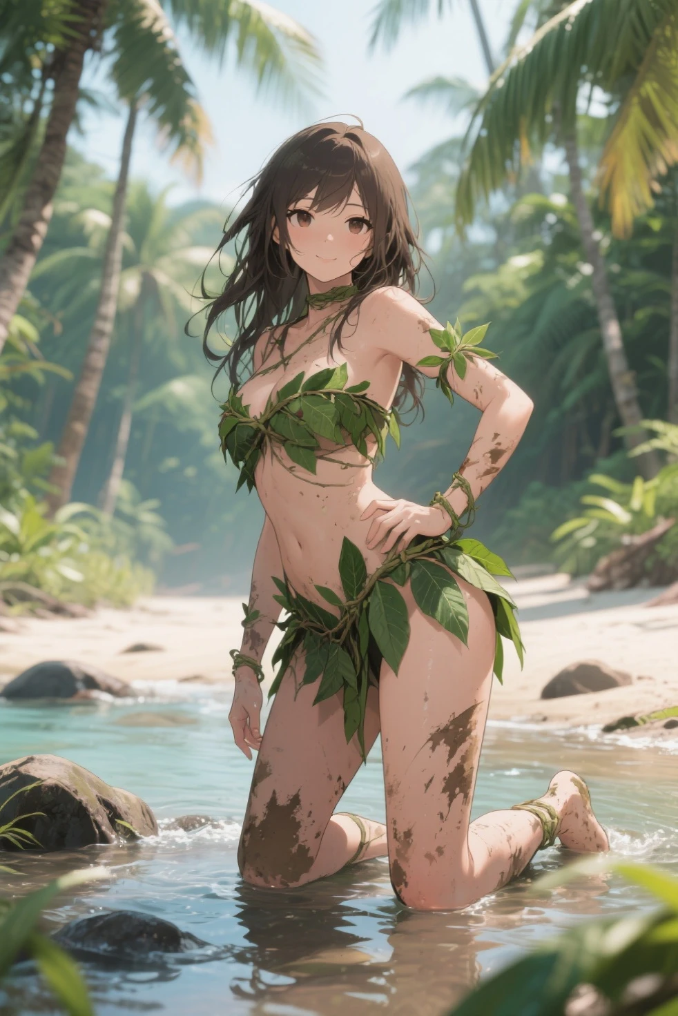 (masterpiece), (best quality), (ultra-detailed), (best illustration), (best shadow),
BREAK
girl, detailed eyes, sweat, steam, medium breast, nsfw, looking at viewer, light smile,