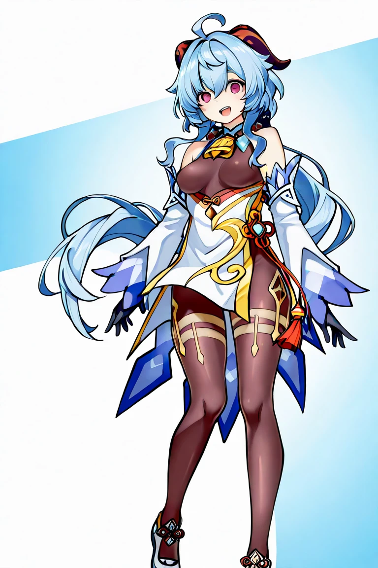 [(NO BACKGROUND:1.5),::5] (WHITE BACKGROUND:1.5), [(SEXY:1.5)::,5] (loli:1.5), (tight armor:1.5), [(SYMETRICAL:1.5),::5] standing, (default pose:1.5), (1girl:1.5), solo, (loli:1.4), full body, small breasts, short hair, looking at viewer, (open coat, robe, blue robe, magical, magician, modern, witch, mecha musume, contemporary, futuristic:1.4), solo, full body, masterpiece, solo, beautiful, detailed eyes, detailed face, (white clothes:1.2), (blue stripes:1.3), (white hair:1.4), (cyberse:1.4), (loli:1.3), absurdres, ultra-detailed, masterpiece, highres, 4k, high quality, digital art, sparkling eyes, (thigh:1.3), (small breasts:1.4), short hair, (bare arms, bare hands:1.4), (navel cutout:1.3), navel