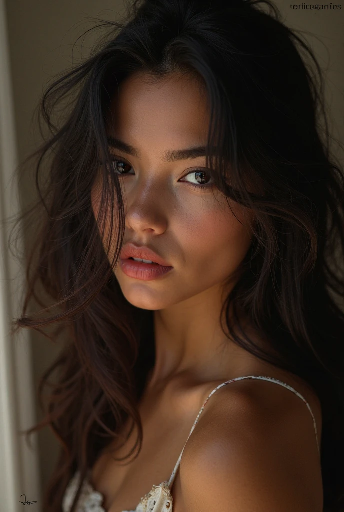 NORWEGIAN woman, ((of the highest quality, 8k, RAW Photos, masterpiece :1.3)), (realist, realist:1.37), Very detailed, ultra high resolution, (Professional lighting), ((from above:1.2)),((Full body photo)), small breasts, perfect face, Beautiful expression, beautiful face, pretty eyes, 1 high school girl, beautiful girl, beautiful black hair, Natural lighting, (direct light:0.4), 8mm film grain, photographed on a Sony a9 II, 24mm lens, f/2.8 aperture, Deep focus,
