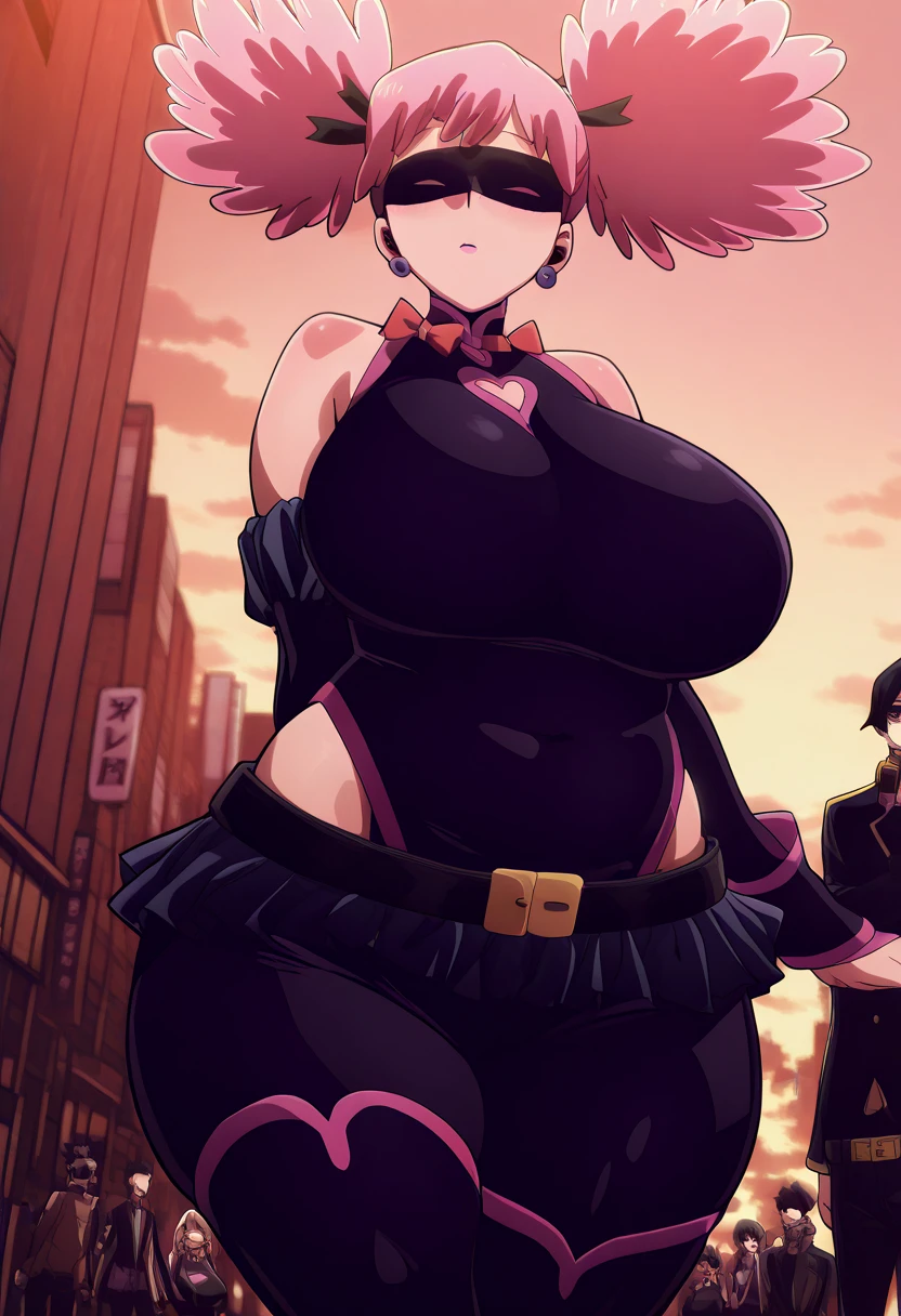(masterpiece, Highest quality, Ultra-high resolution, 美しく精巧な髪and精巧な顔, Perfect feminine face), colorful. Beautiful young woman, and ((Huge breasts)), Japan Streets, 4K, 8K, Very detailed, ((Wide Hips)), ((Thick thighs)), pink lingerie wearing and frills and lace, Shizuka Minamoto, Twin Pig Tails, Short Pigtails、（Surrounded by men in the park））、、Thick thighs、Man with his penis out, Surrounding the girls、Semen from the penis、Bukkake、Bukkake、（Bukkake）With projectile、Blowjob、Lots of passersby、Embarrassed face、Low length、、、Handjob、Wear、、Spread your legs、(Ahegao)（Handjob）（Blowjob）Many menの通行人、Many men、big