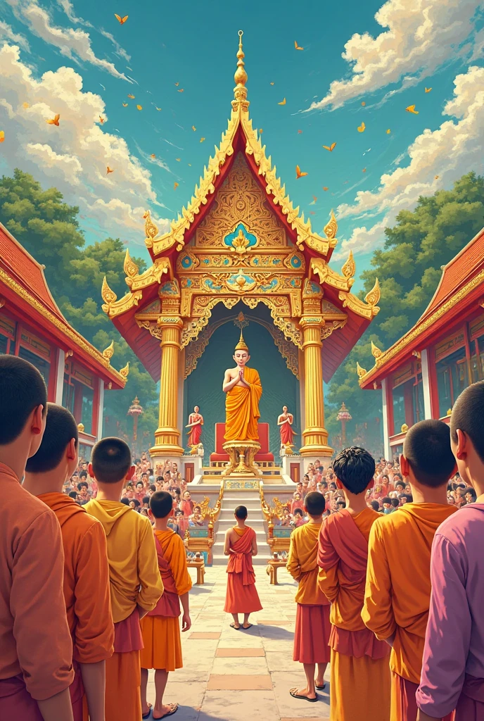People are praying the Buddha image at Shwedagone Pagoda