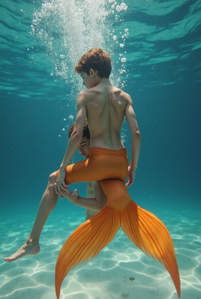 arafed man in a mermaid tail making a heart with his hands, emma watson as a mermaid, ariana grande as a mermaid, kristen bell as a mermaid, emma watson as sea mermaid, mermaid tail, mermaid body, mermaid, merfolk riding seahorses, inspired by Adam Dario Keel, inspired by David LaChapelle, david la chapelle, diego koi