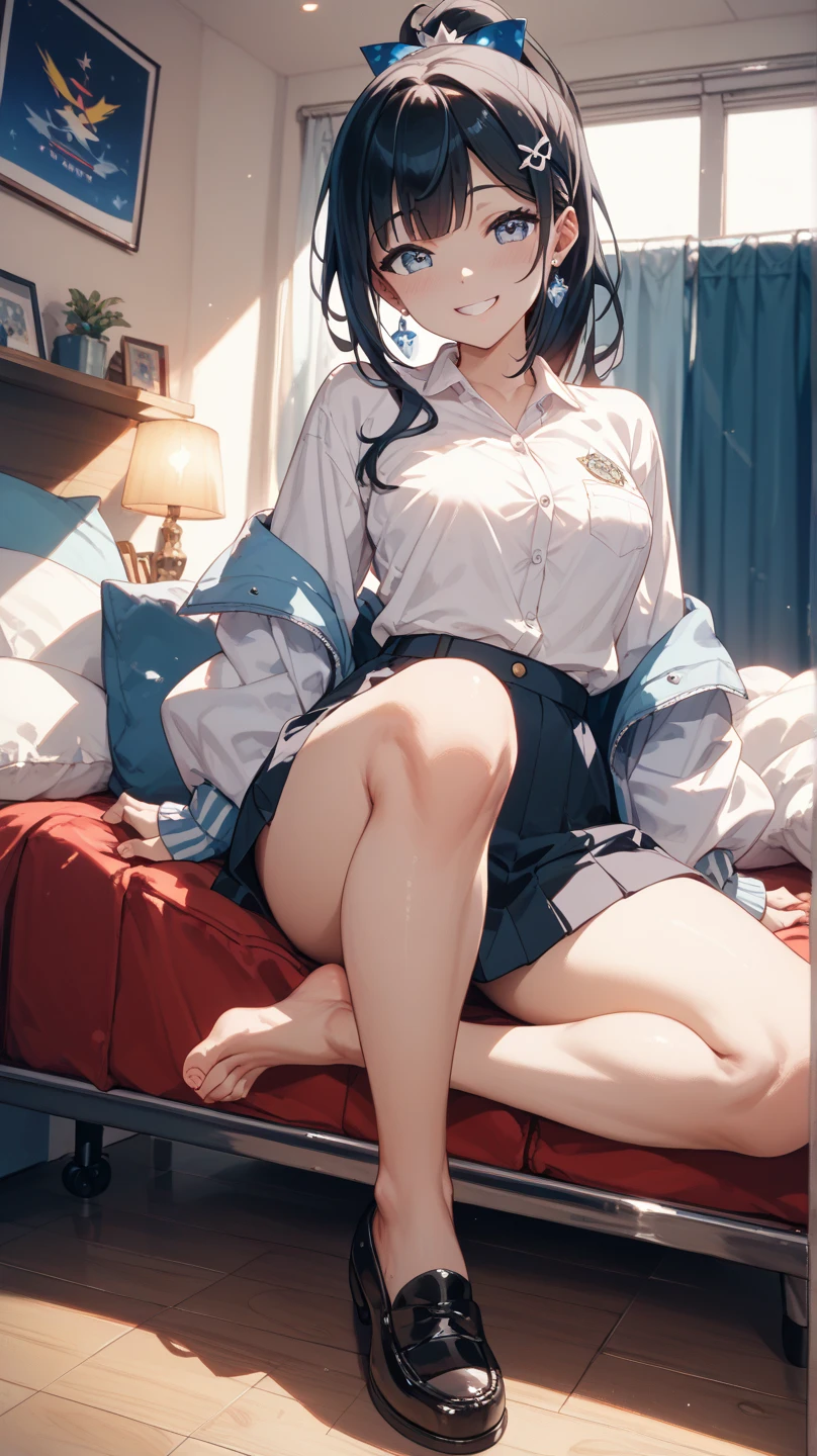 (​masterpiece、top-quality、hight resolution), Opening her own pussy, sitting on a chair with her legs spread, Older woman who will let me lose my virginity, Scene on the verge of graduating from virginity, nsfw