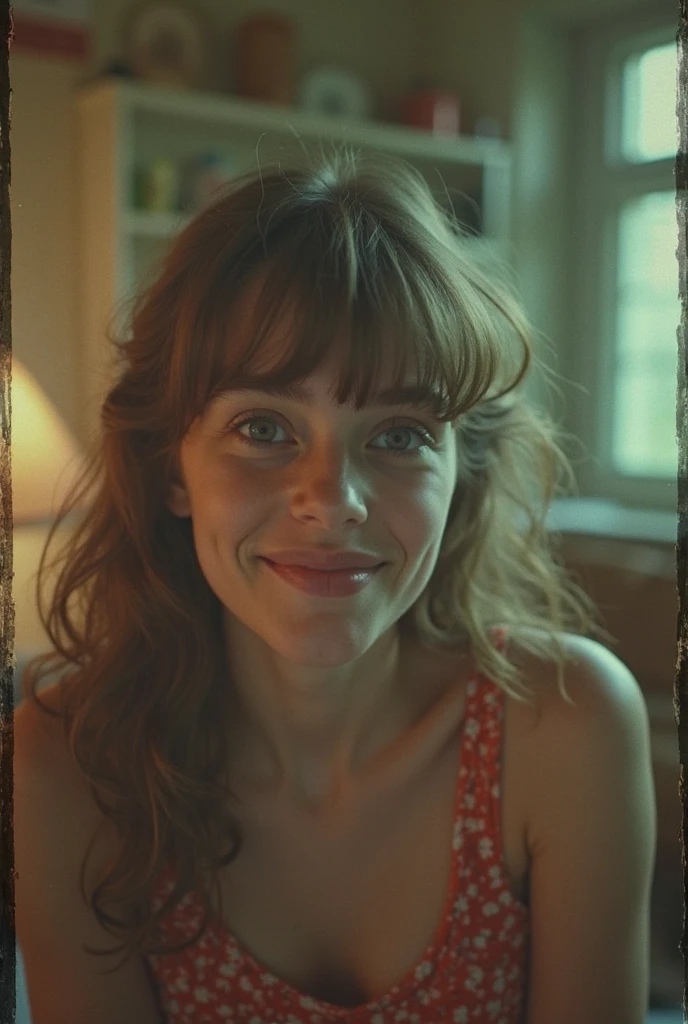 fleurgeffrier, a woman smiling in bedroom <lora:fleurgeffrier:0.9>