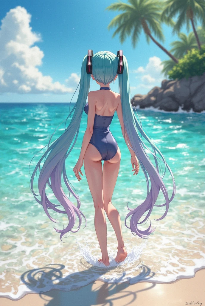 Generates naked and big ass miku