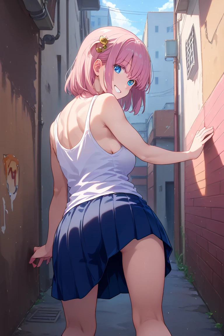 Pink Hair、Minato Aqua、naked、Alley、rape、Watery eye、Sex