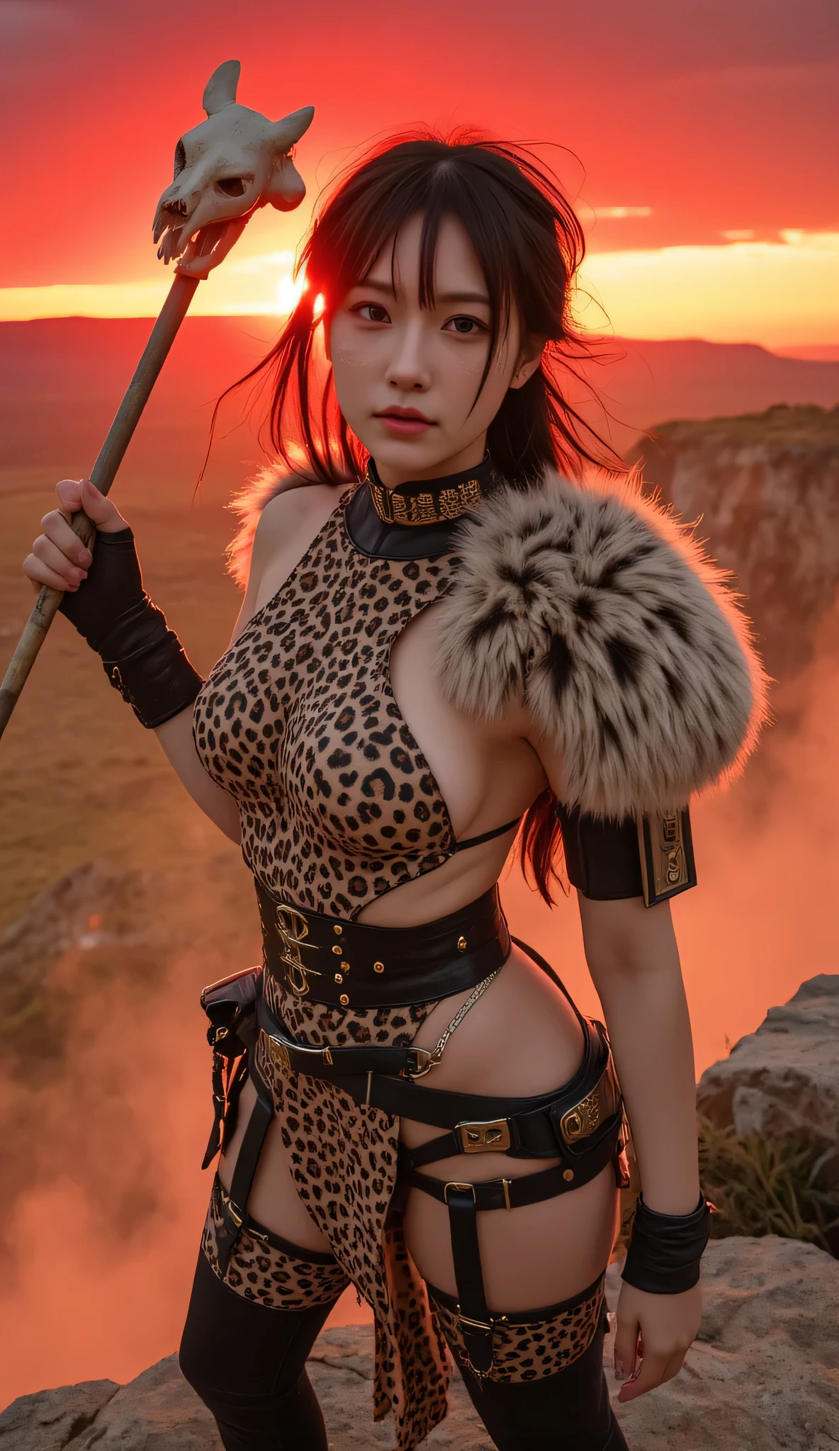 (highest quality、Super detailed)、(Real:1.37)、HDR、UHD、Studio Lighting、 Bright colors、Highly detailed eyes and face、Beautifully detailed eyes、Beautifully detailed lips、 Long eyelashes、A young and extremely beautiful demon、(Cowboy Shot:1.4)、Beautifully detailed eyes、Beautifully detailed lips、Highly detailed eyes and face、Long eyelashes、Pale, delicate skin、Flowing green hair、(Green Eyes)、smile、Subtle shadows and highlights、Bright colors彩、Elegant atmosphere、(Wearing a tiger fur bandeau bikini:1.4)、(Volcanic eruptions)、(Has small fangs and small horns:1.5)、(Walking on lava:1.6)、Urusei Yatsura no Ram Cosplay、mynatalee woman