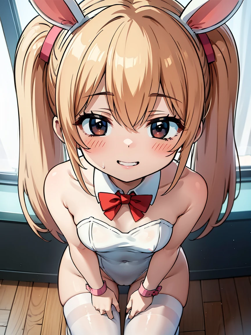 (Small breasts)、Nipplesを指で摘む、Nipples、Ahegao、 ((pov hands))、(((((nipple twea)))))、Blonde、