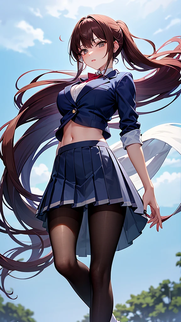masutepiece、Best Quality、hight resolution、tre anatomically correct、(((JK school uniform)))、pleatedskirt、Short miniskirt、(Vibrant colors:1.2)、(masterpiece:2.0)、onepiece、Uta、left red hair、right gray hair、(((Not wearing pants)))、((Not wearing underwear))、(((no-bra)))、(((Panties)))、divine spirit、Flushed cheeks、Shy face、Beautiful girl in every detail、Body shining with sweat、Wet、Seductive thighs、sexy pose、(round breasts:1.5)、Perfect style、Slimed、Hard nipples、((School rooftop))、(heavy wind)、(frombelow:1.5)、Hair fluttering in the wind、I hold down my skirt as it flips in the wind、Navel、((Open the chest))、Perfect style、Slimed