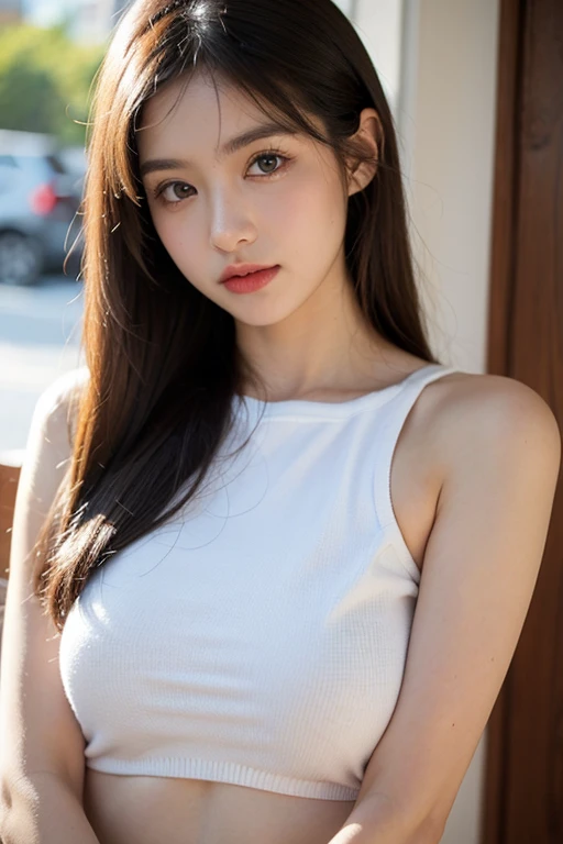 Asian woman Arafade wearing a white shirt and panties leaning against a wall, Korean girl, korean woman, beautiful south korean woman, Calvin Klein Photography, Her navel was exposed., นางแบบแฟชั่นkorean woman, gorgeous young korean woman, Inspiration from Kim Deuksin, Photo of a thin young model, Sakimi-chan, Thin waist, Taejoon Kim, Korean girl, beautiful young korean woman, korean woman, Heonhwa Cho , big breast, Show your breasts, Light yellow hair