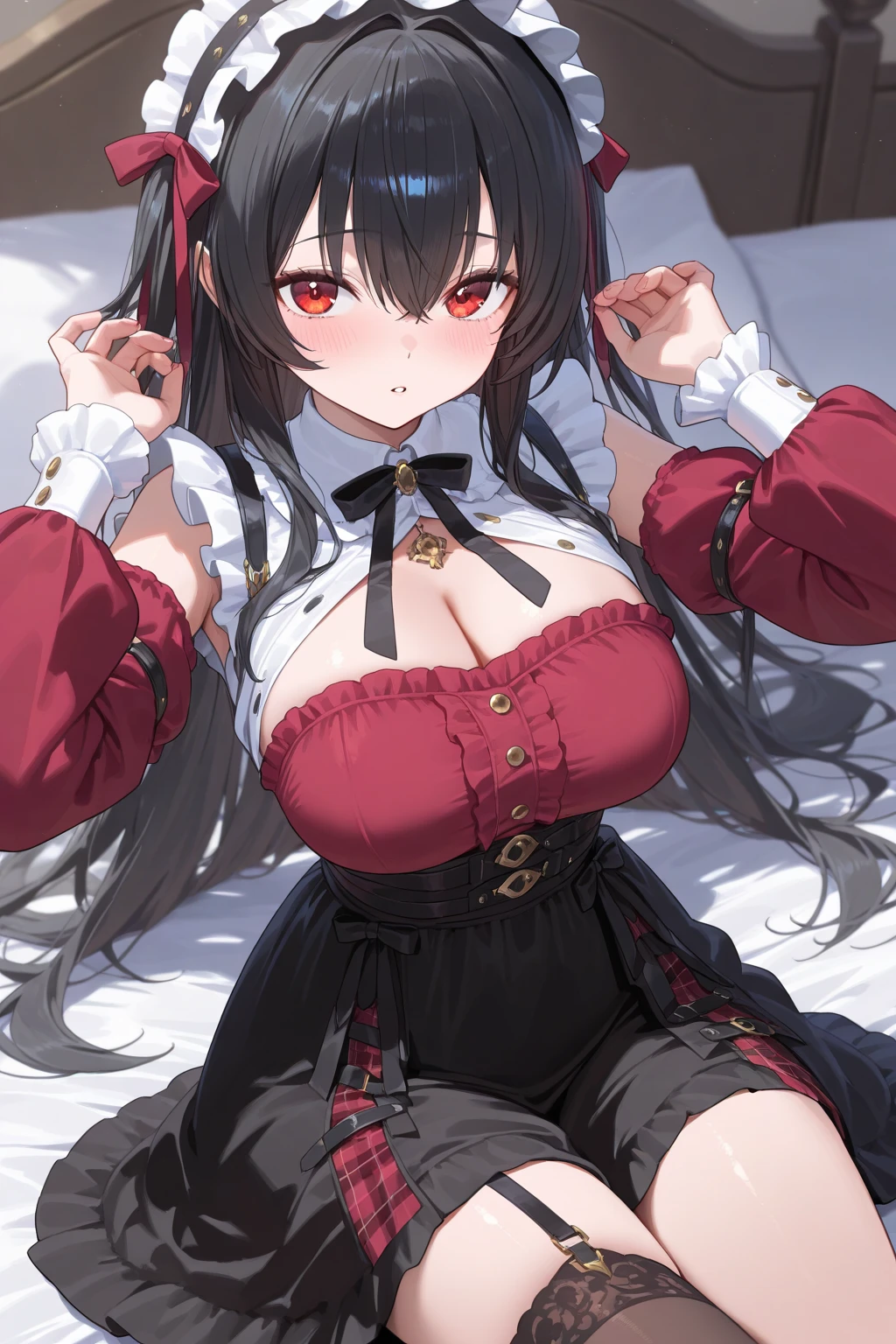 highest quality High resolution one young beautiful woman red eyes Beautiful gray hair medium perm cute soft girl Cat ear Seductive naked black and white cow print underwear dragon girl cosplay enchanting maid outfit breastfeeding service The huge breasts of a virgin killer with amazing charm Sexless breast milk gasp incest Estrus face bbw