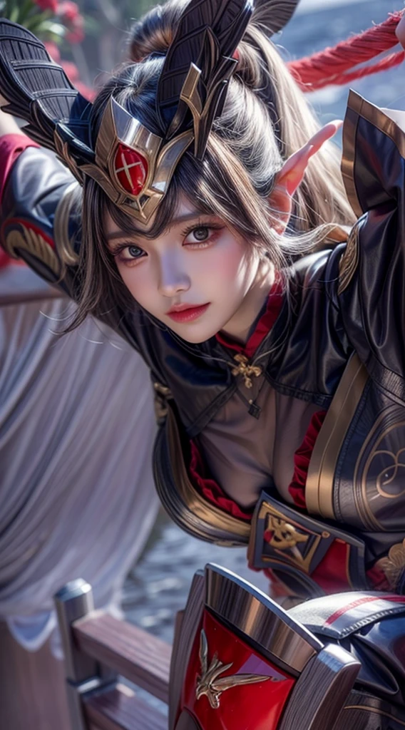 Best quality, masterpiece, detailed skin texture, detailed clothes texture, detailed face, super detail, 8k, intricate detail,1 girl, The color doesn't change, beautiful girl, breast cleavage, yellow gergeous eyes